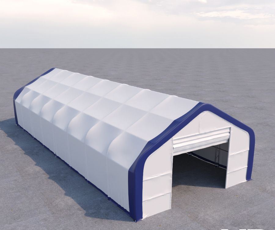 Dual Truss Storage Shelter (30′ x 80′ x 20′) - Cornex Storage