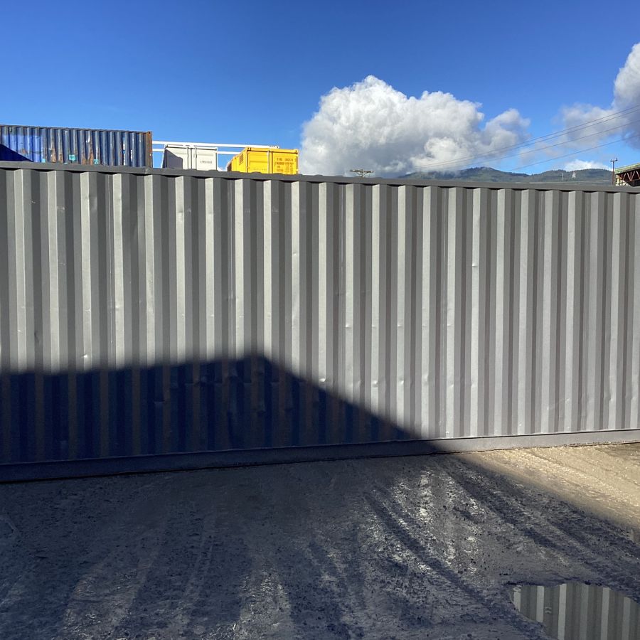 25’HC Used Shipping Container (Painted Slate Grey) - Cornex Storage