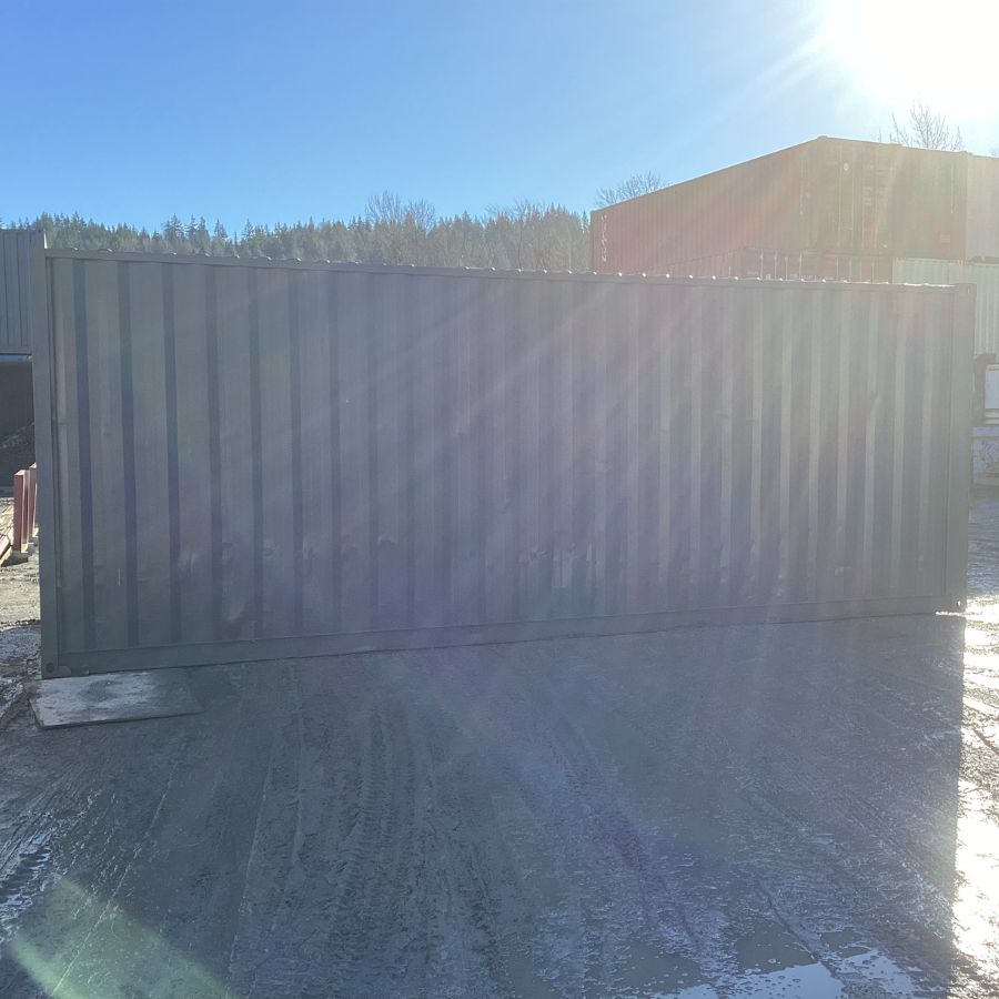 25’HC Used Shipping Container (Painted Slate Grey) - Cornex Storage