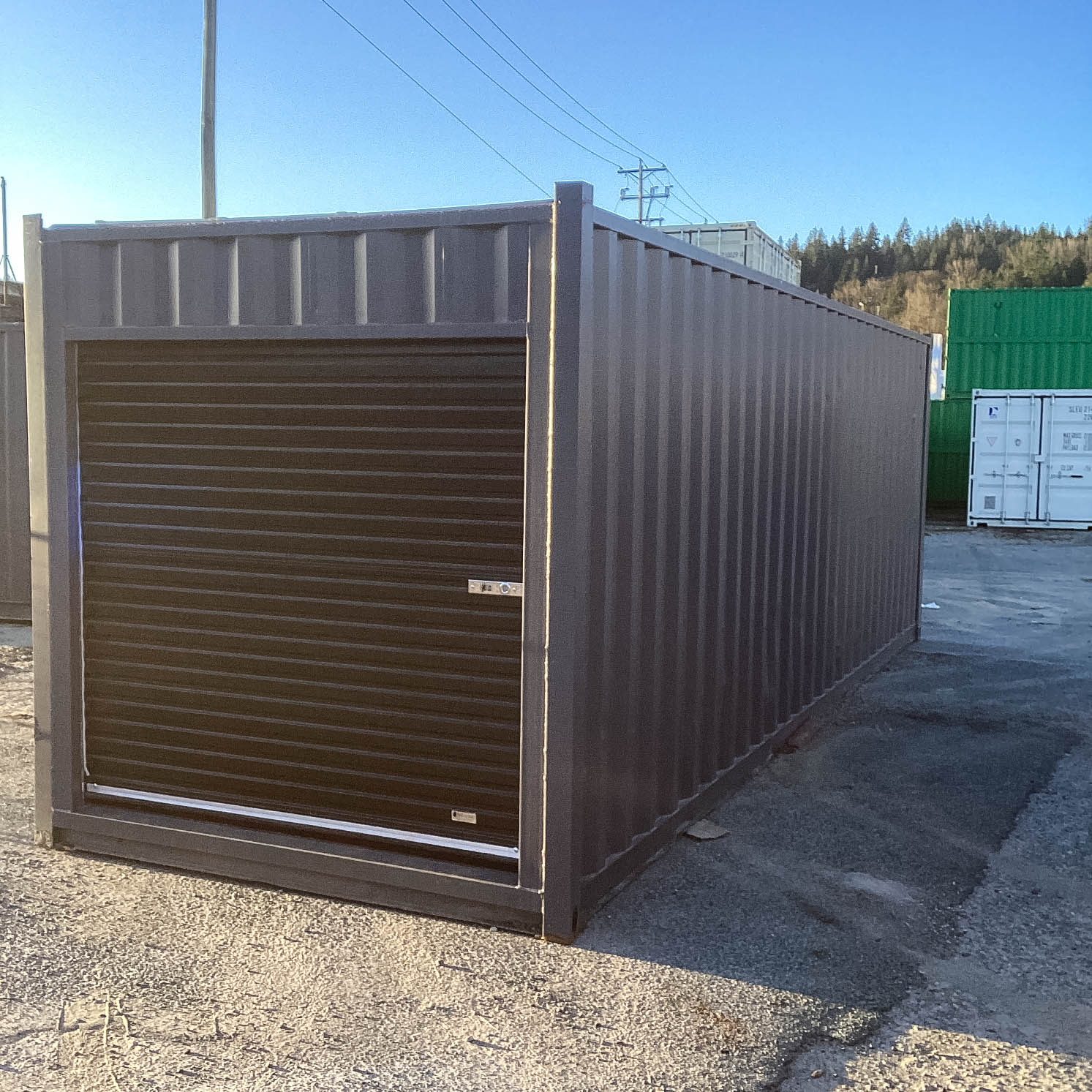 26′ Cut-Down Shipping Container w/Roll-Up Door - Cornex Storage