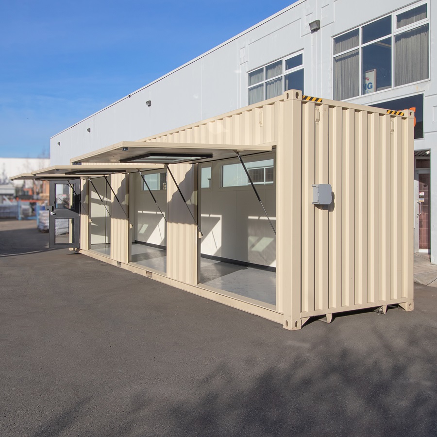 40’ Art Studio w/Flip up Doors - Cornex Storage