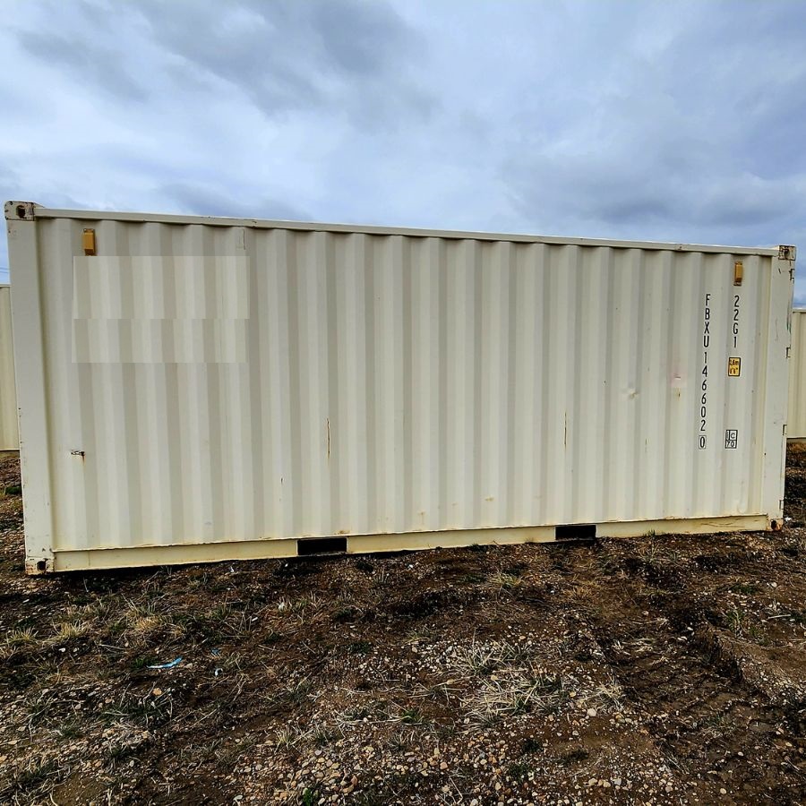 20’ New (1-Trip) Container w/ Shelving on BOTH sides - Cornex Storage