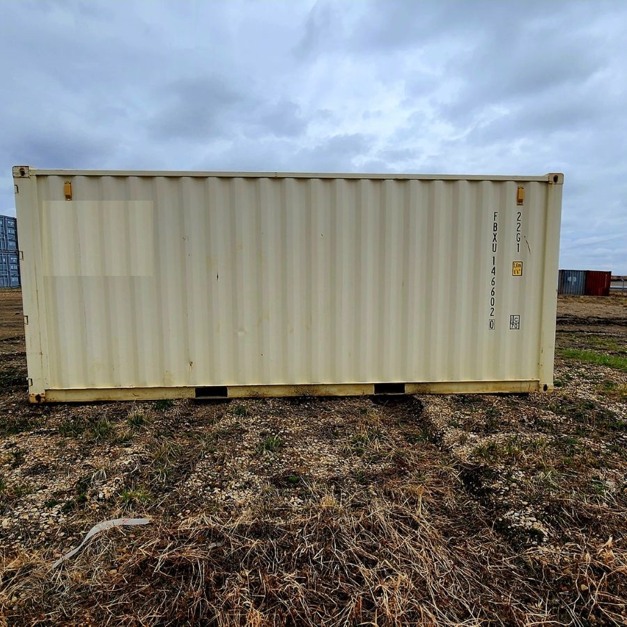 20’ New (1-Trip) Container w/ Shelving on BOTH sides - Cornex Storage